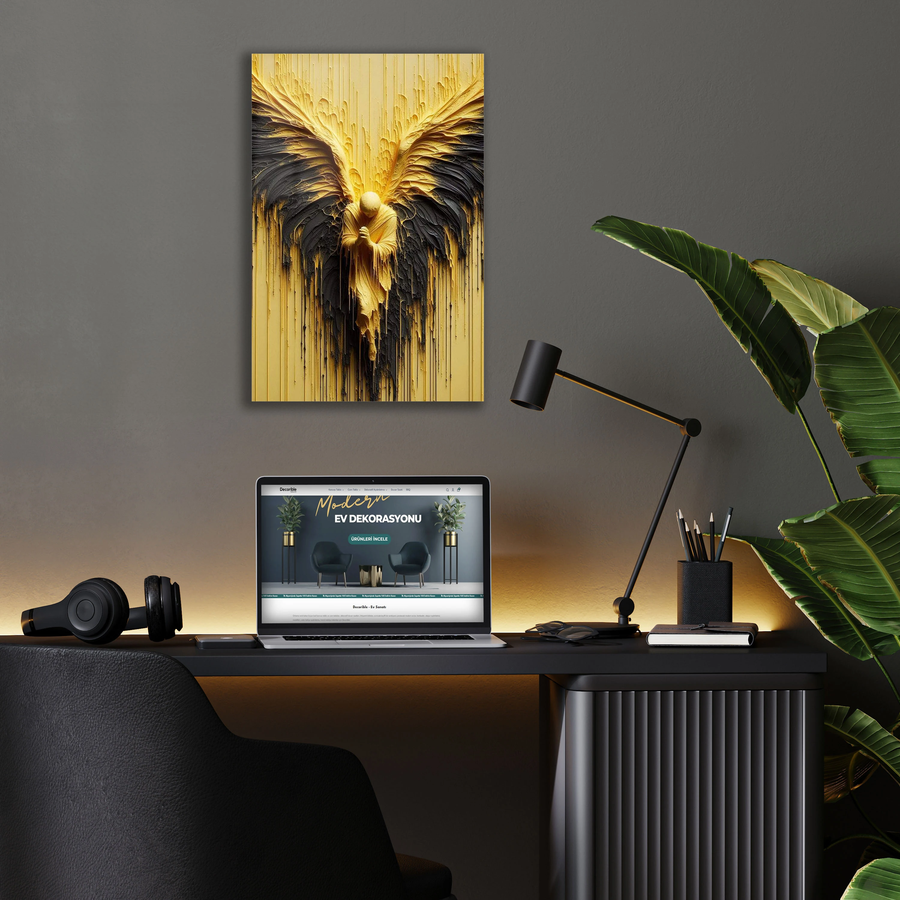 Dua Eden Melek Cam Tablo